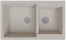 Мойка врезная Vivat 765020 2Ч МатБежевый