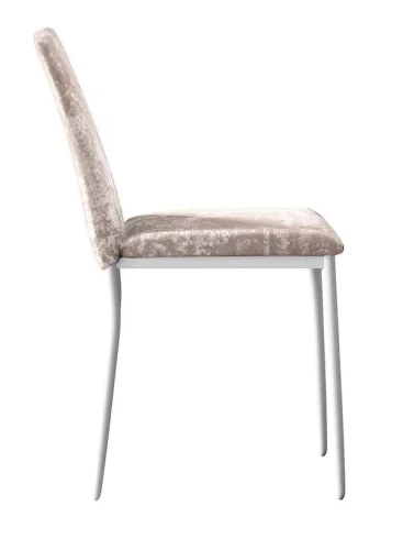 Стул DikLine 270 M02 бежевый, ножки белые