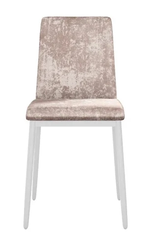 Стул DikLine 270 M02 бежевый, ножки белые