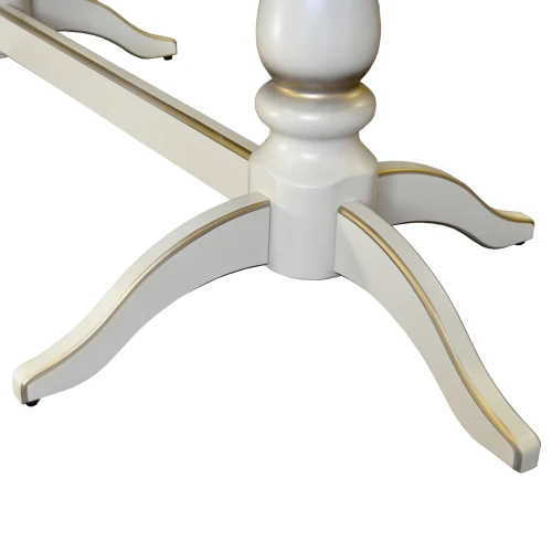 Стол обеденный Тарун 5 раздвижной слоновая кость/золото 190/250*84