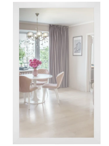 Зеркало настенное BeautyStyle 11 белый 118 см х 60,6 см