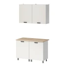 МК Аленушка 1,2м Лаванда Молочный,скоба черный,сонома