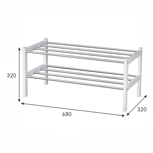 Обувница Атлас белый