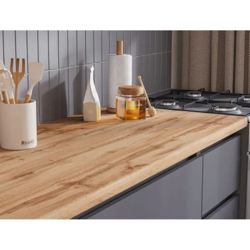 Кухня Хелен 1,7 серый графит/дуб крафт золото