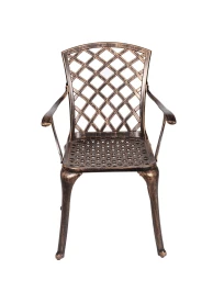 Кресло из литого алюминия СЕДОНА «SEDONA»  -  Бронза