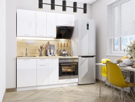 Кухонный гарнитур Валерия-М-06 Белый глянец