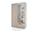 Шкаф-купе PRIME, 140х45х230 Шимо светлый с зеркалом