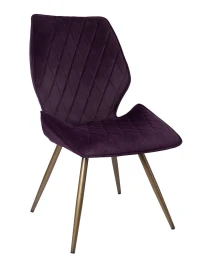 DC233 Стул мягкий поворотный 360, БРУСНИЧНЫЙ#M420-26 велюр, каркас металл, бронза КРУГЛЫЙ
