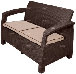 Мебель Tweet Диван 2-х местный, венге
