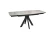Стол DikLine DKU120 Керамика Italian Grey (глянец серый)/подстолье черное/опоры черные (2 уп.)