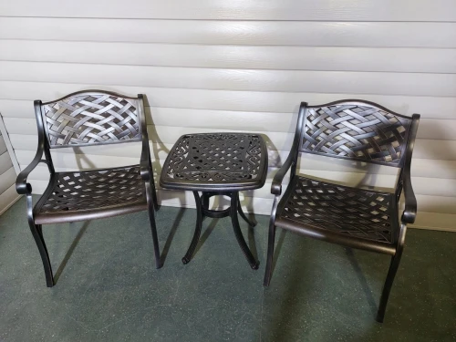 Кофейный набор мебели из алюминия Paris 52