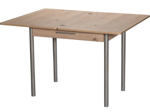 Стол М20 ДП1-02-05 900(1200)*600, ЛДСП:Дуб Эврика, Н/стола (Металлик)
