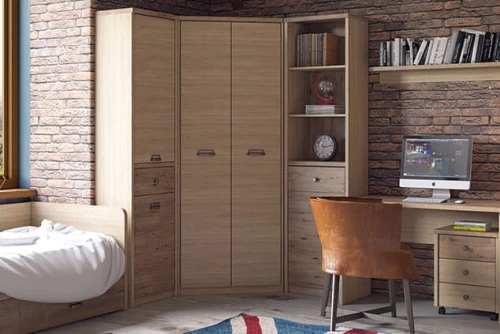 Шкаф угловой 2D, DIESEL, цвет дуб мадура