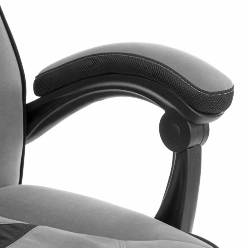 Кресло Arena metalBL велюр, серый/черный, 29/35