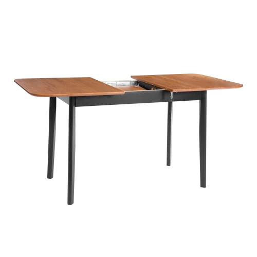Стол Соната Люкс раздвижной/Sonata Lux extension table массив сосны, антик/чёрный, 120-(150)х75х75 см