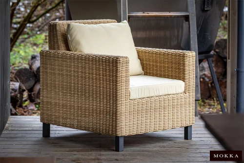 Комплект плетеной мебели MOKKA BELLA LOUNGE, соломенный