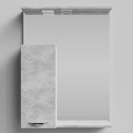 Зеркало Марко 60, ручки Хром, Горный камень ПВХ 57807, левый