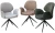 Стул ЛЕННЕ (LENNE) 360 град. поворот., цвет ЛАТТЕ MILAN-430/ MOHAIR-440, ткань/ Черный, ®DISAUR