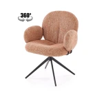Стул HALMAR K568 корица/черный, поворотный