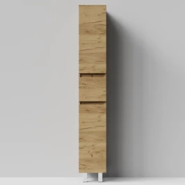 Пенал Бест 30 (2 двери, 1 ящик) напольный, Дуб Тортуга ПВХ 2357-43, левый, бельевая корзина