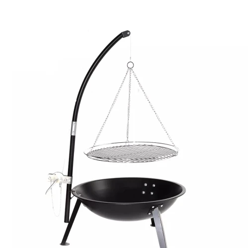 Угольный гриль барбекю со штативом German BBQ Tripod Регулируемая высота приготовления