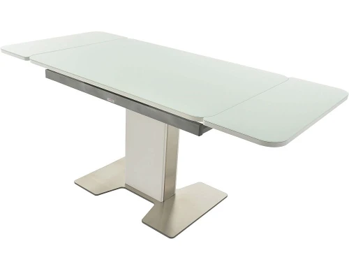 Стол «Тайбэй» стекло OPTI белое, каркас белый