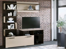 Стенка «Римини», Венге/дуб молочный