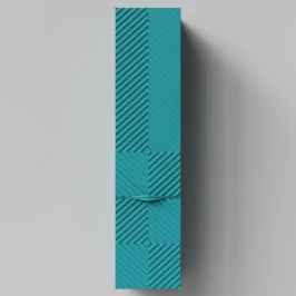 Пенал Эйфория 35 F4, пример RAL 5021 Водная синь, матовая, подвесной, правый