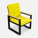 Кресло Quadro RAL 9005, Calista 6 , Ясень Светло-серый