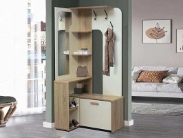 Прихожая Антре угловая Дуб сонома/Белый