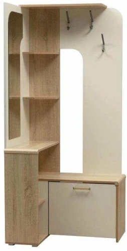 Прихожая Антре угловая Дуб сонома/Белый