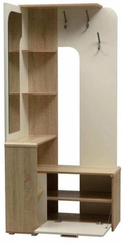 Прихожая Антре угловая Дуб сонома/Белый