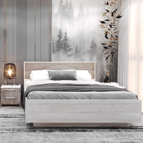 Спальня «Монтале» КМК 0966, бетон пайн светлый/астана