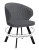 Стул DikLine 249 поворотный, B28 ANTRACITE, ножки черные