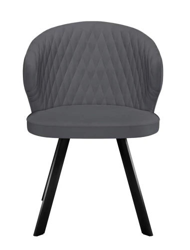 Стул DikLine 249 поворотный, B28 ANTRACITE, ножки черные