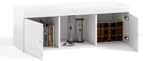 Полка навесная Монако МН-13 белое дерево