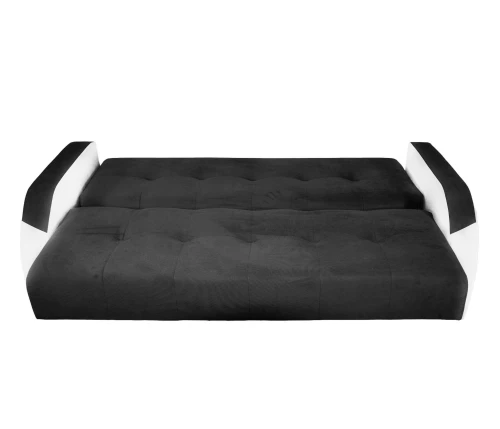 Диван-книжка Феникс 140 черный, пружинный блок Боннель