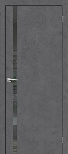 Межкомнатная дверь экошпон mr.wood Браво-1.55 Slate Art Mirox Grey