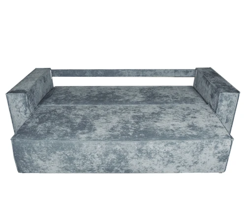 Диван еврокнижка Лофт Люкс плюш серый