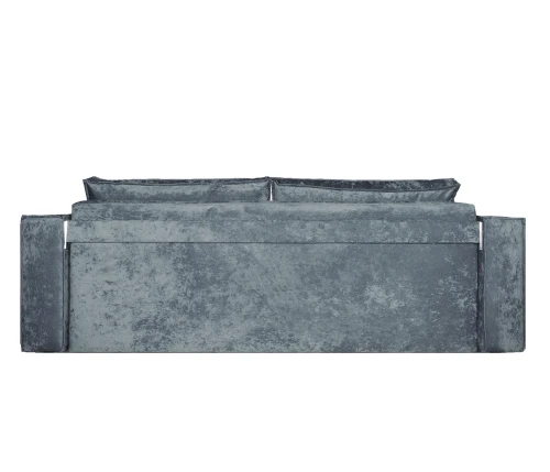 Диван еврокнижка Лофт Люкс плюш серый