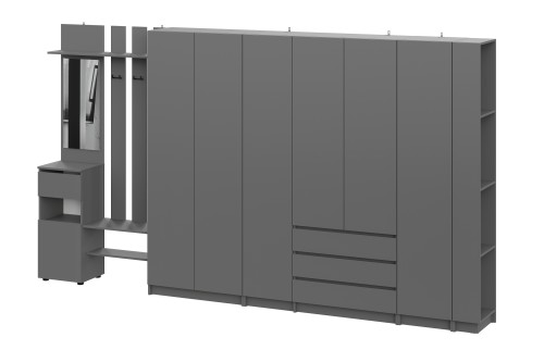 Прихожая Бали, Графит. Комплект 7