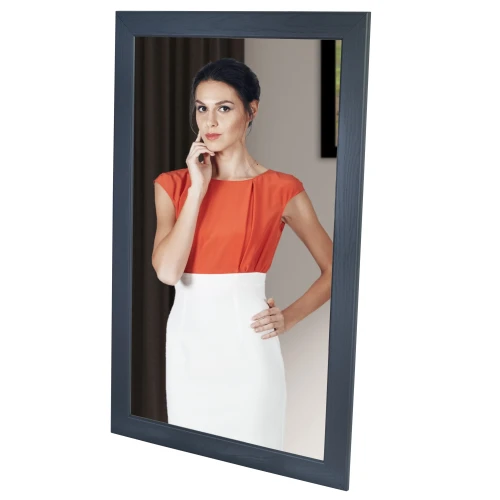 Зеркало навесное Берже 24-105 серый графит 105 см х 65 см