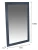 Зеркало навесное Берже 24-105 серый графит 105 см х 65 см
