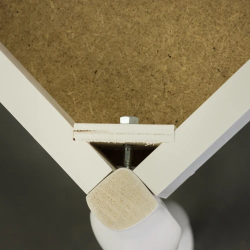 Банкетка Ретро с ящиком белый, ткань полоса коричн.