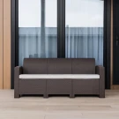 Трехместный диван LANA коричневый