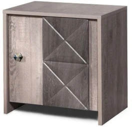 Тумба «Монако 1Д» КМК 0673.11, Сосна натуральная/Дуб шале графит