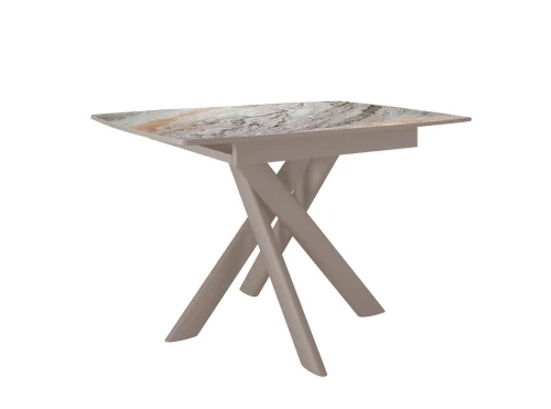 Стол DikLine DKB110, Керамика Venetian Brown Light глянец, опоры капучино