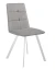 Стул DikLine 280 B22 GREY, ножки белые