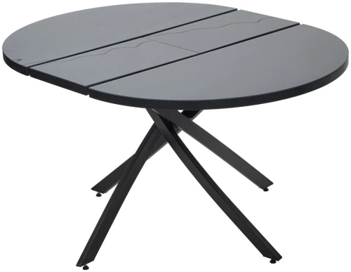 Стол ДАРИО D110 раскладной Черный, стекло/ Черный каркас М-City