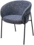 Стул GUST цвет стальной синий TOPIC 330 / черный каркас / Товарный знак DISAUR